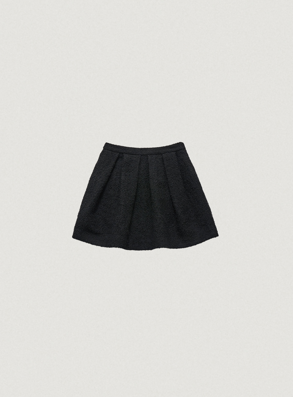 Black Tinkey Bouclé Skirt