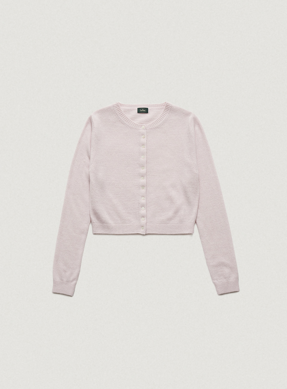 Pale Pink Classic Cropped Knit Cardigan[4월 초 순차 배송]