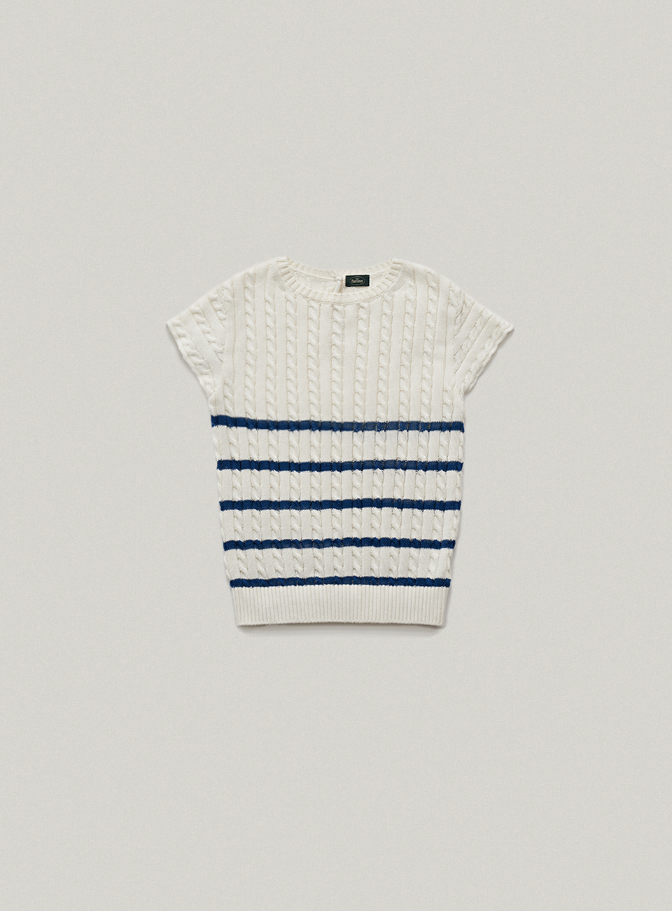 White Breton Knit Sweater[7월 초 순차 배송]