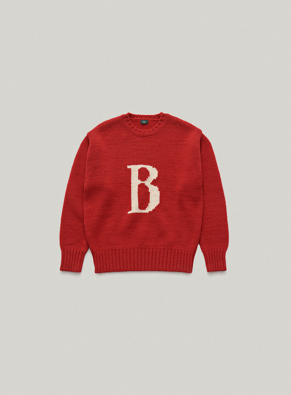 Red Alphabet Knit Sweater