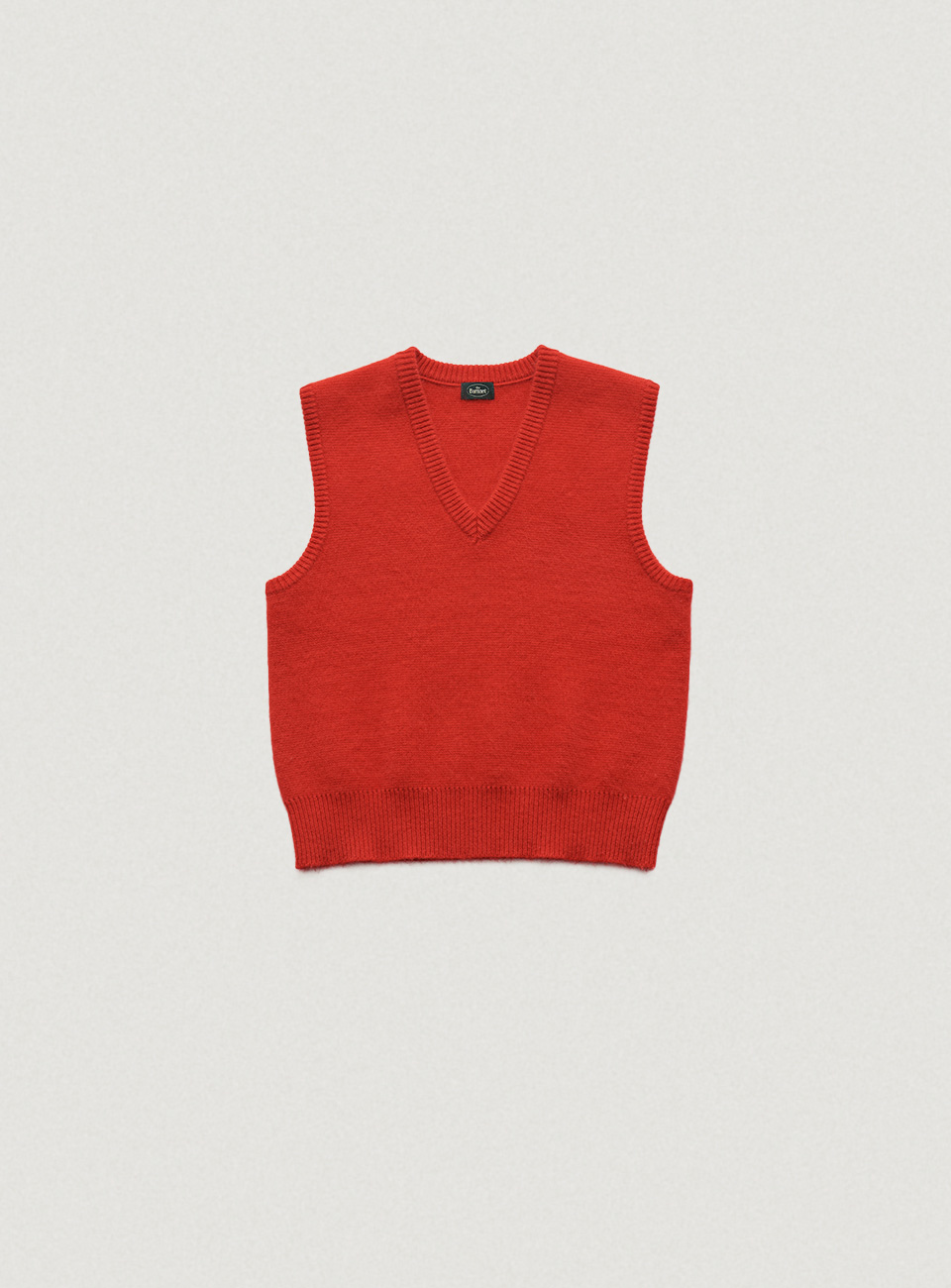 Red Angora Knit Vest