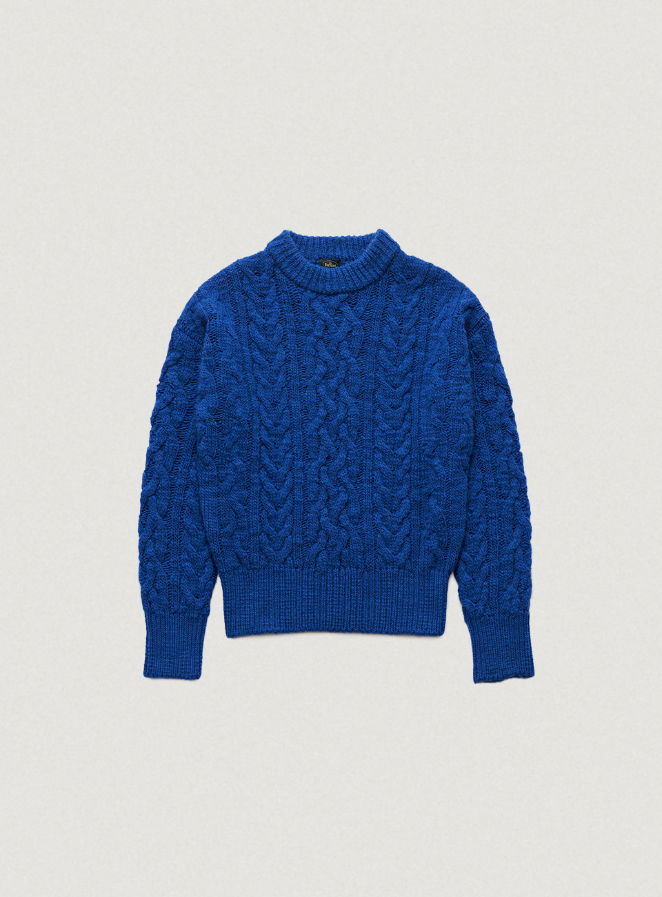 Blue Cable Knit Sweater