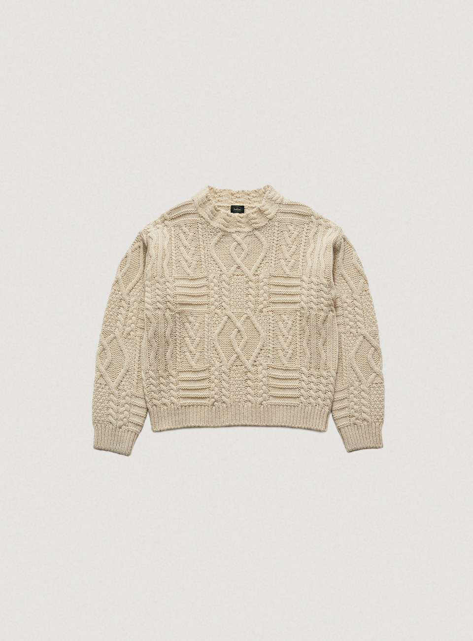 Ivory Fisherman Knit Sweater