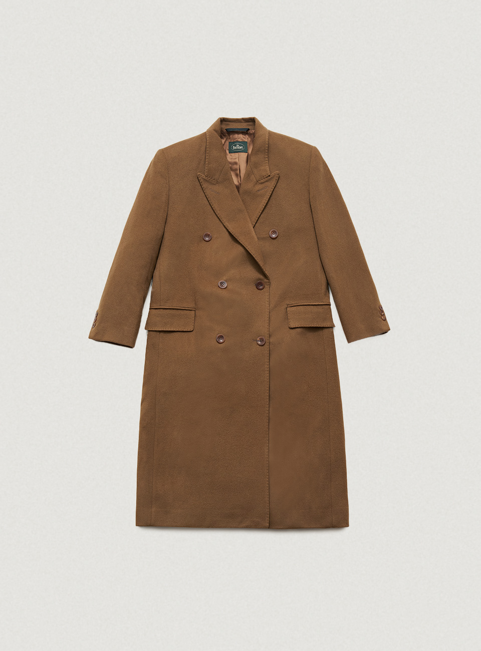 Camel Royal Cashmere Double-Breasted Coat