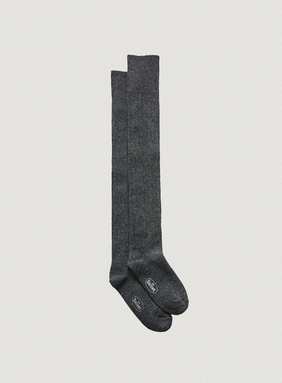 Knee-High Wool Knit Socks