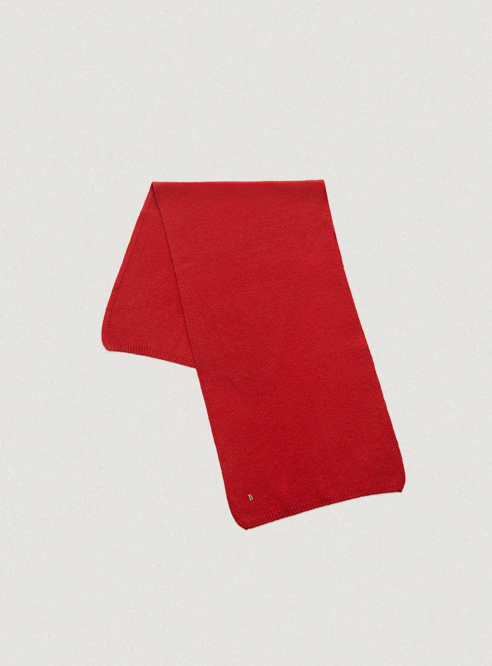 Red Cashmere Knit Muffler