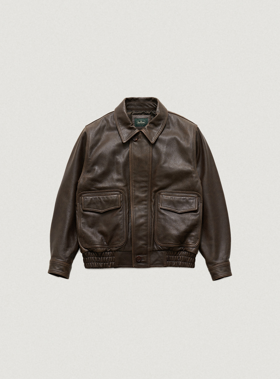 Brown A-2 Leather Flight Jacket