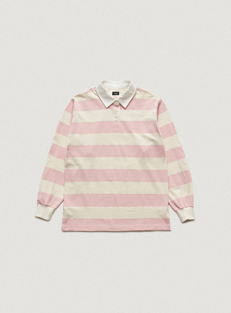 Pink Classic Striped Rugby Shirt [6월 중순 순차 배송]