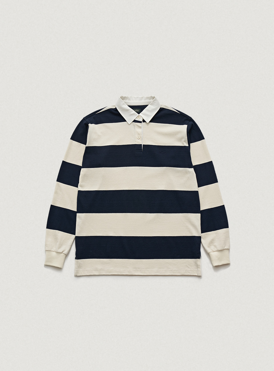 Navy Classic Striped Rugby Shirt