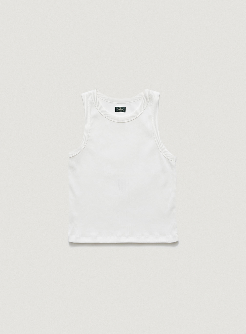 [6/5 14:00 Open] White Essential Ribbed Tank Top