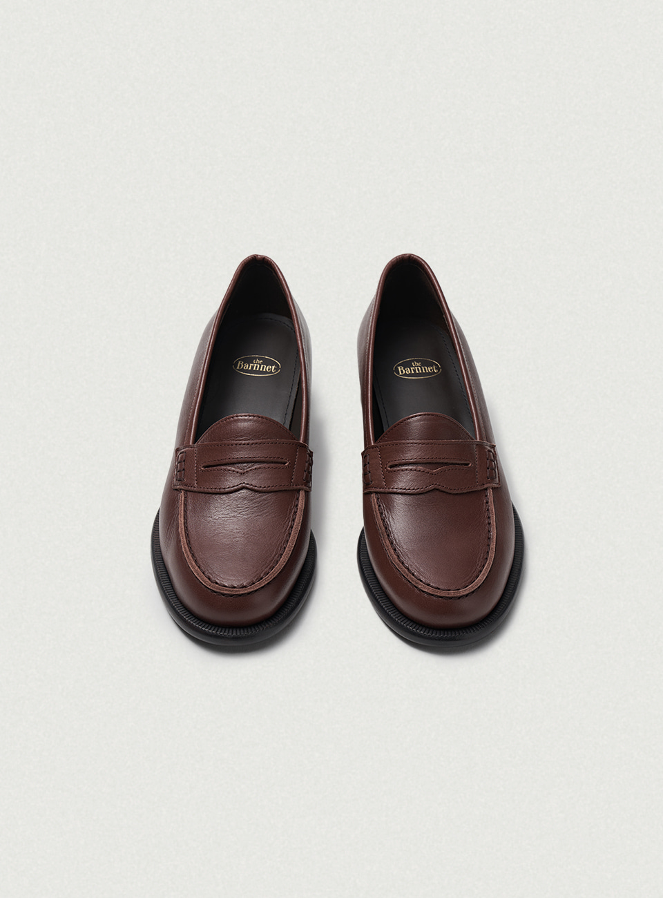 Brown Leather Penny Loafers