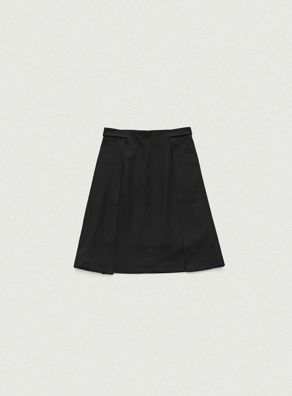 Black Suomi Wool Midi Skirt
