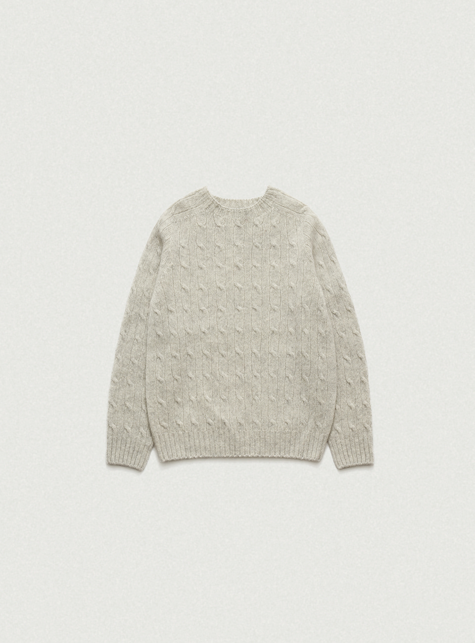 Grey Shaggy Dog Knit Sweater