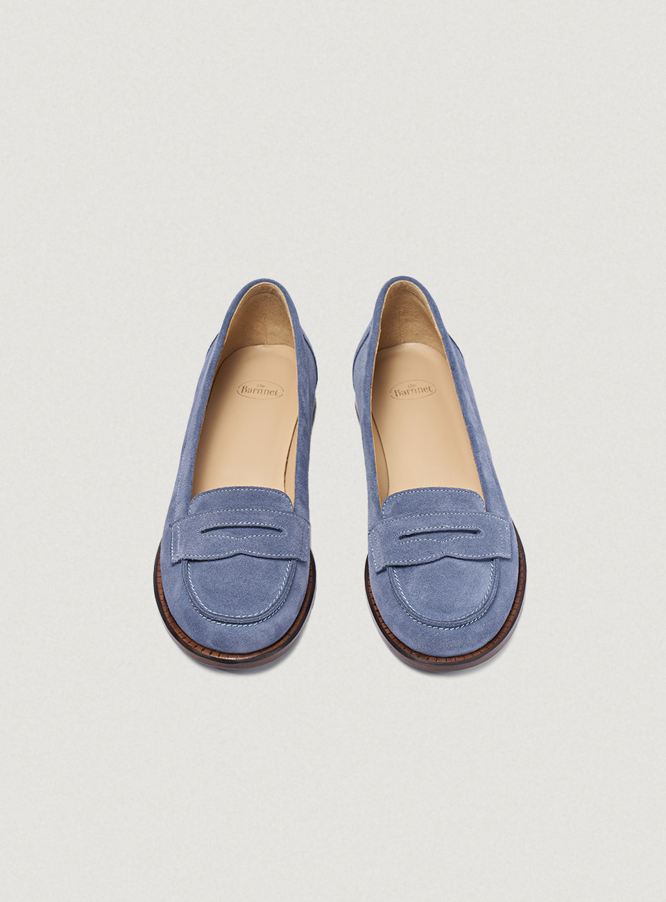 Blue Suede Pump Penny Loafers
