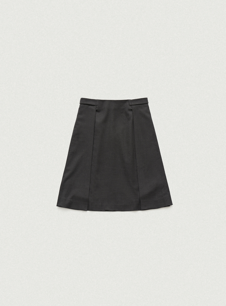 Charcoal Suomi Wool Midi Skirt